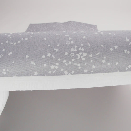 Printed Quilting Cotton by Ghazal Razavi for FIGO Studio - Gray and White Sprinkles - Dewfall Collection