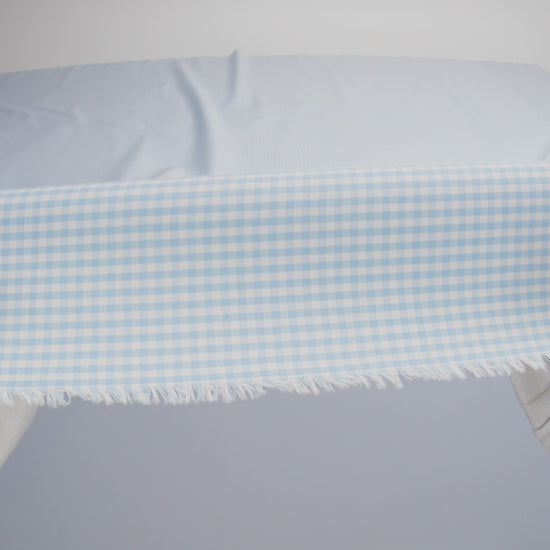 Organic Cotton Gingham 0.125" - Light Blue - Campinas Collection