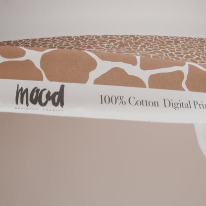 Cotton Voile - Brown Giraffe Spots - Amorphous Amalgamation Print - Mood Exclusive Serengeti Collection