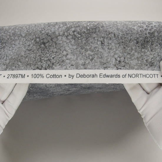Metallic Printed Quilting Cotton by Northcott - City Fog Pebbles - Shimmer Collection