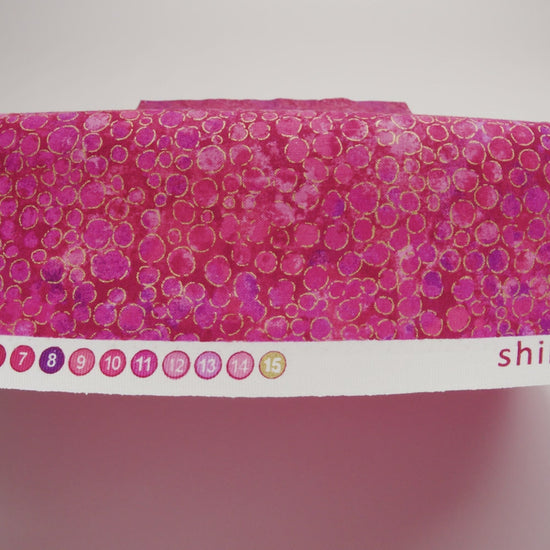 Metallic Printed Quilting Cotton by Northcott - Bubble Gum River Rocks - Shimmer Collection