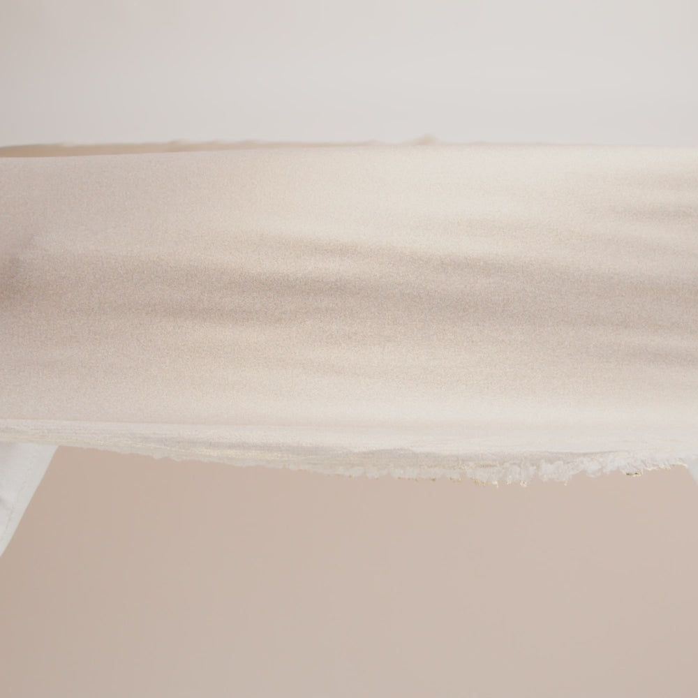 Ultra-Smooth Polyester Georgette with Foiling - Beige and Gold - Valeria Collection - Image 6 of 7