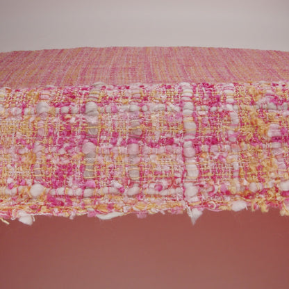 Viscose and Acrylic Chenille Tweed - Pink, Magenta and Yellow - Newcastle Collection