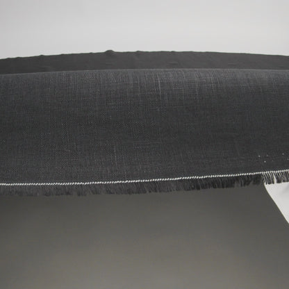 Medium Weight Linen Woven - Black - Grasmere Collection