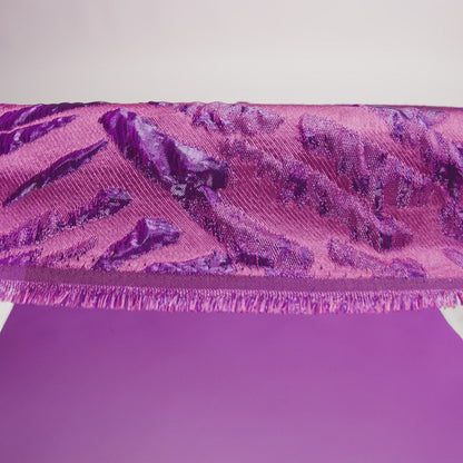 Metallic Magenta Abstract Luxury Brocade