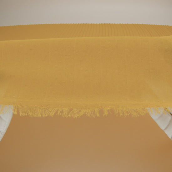 Accordion Pleated Chiffon - Mineral Yellow - Etereo Collection