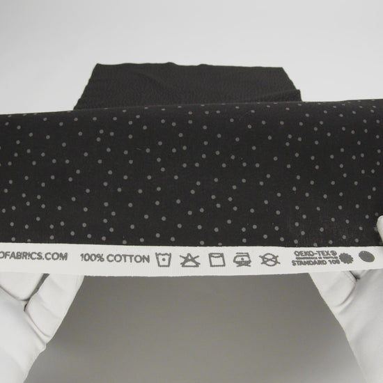Printed Quilting Cotton by Ghazal Razavi for FIGO Studio - Black and Gray Dotty - Dusk Collection
