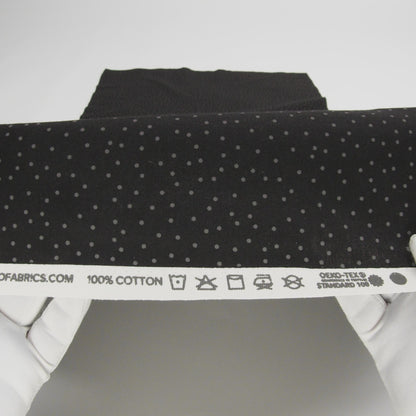 Printed Quilting Cotton by Ghazal Razavi for FIGO Studio - Black and Gray Dotty - Dusk Collection