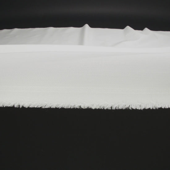 Italian Off-White Stretch Cotton Twill - Image 5 of 5