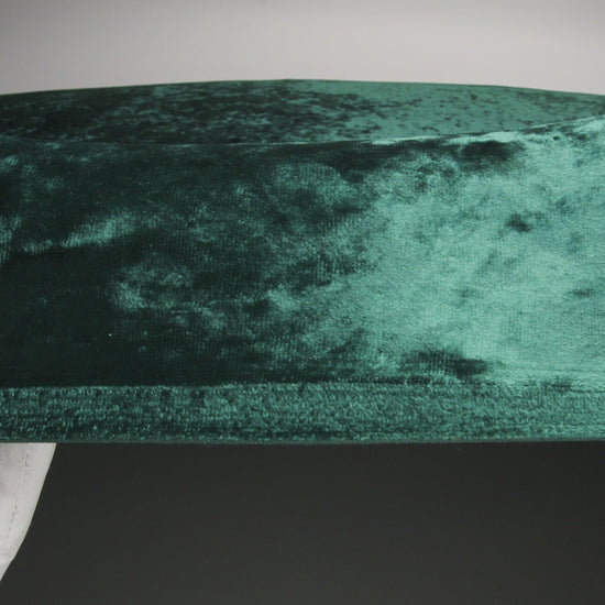 Stretch Crushed Velour - Hunter Green