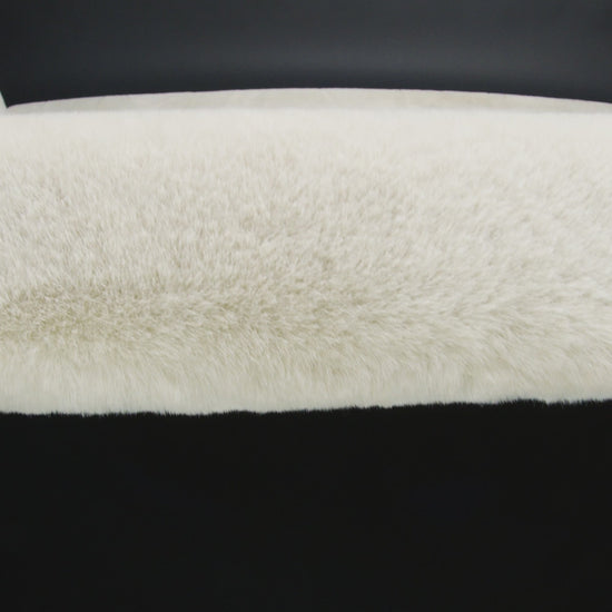 Plush Short Pile Recycled Polyester Faux Fur - Off White