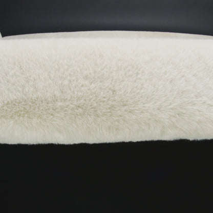 Plush Short Pile Recycled Polyester Faux Fur - Off White