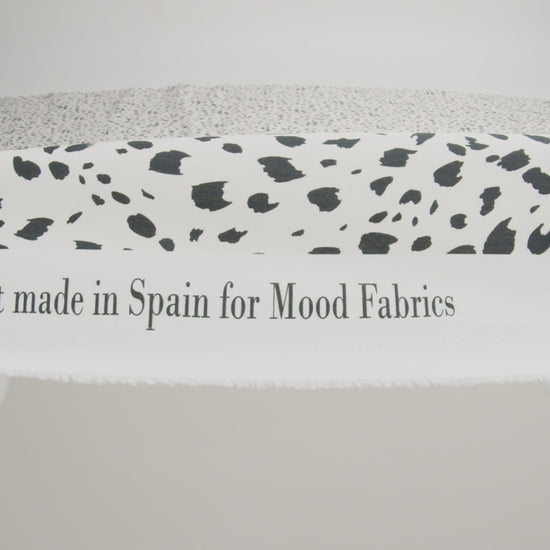 Mood Exclusive Off-White Dappled Daring Cotton Poplin