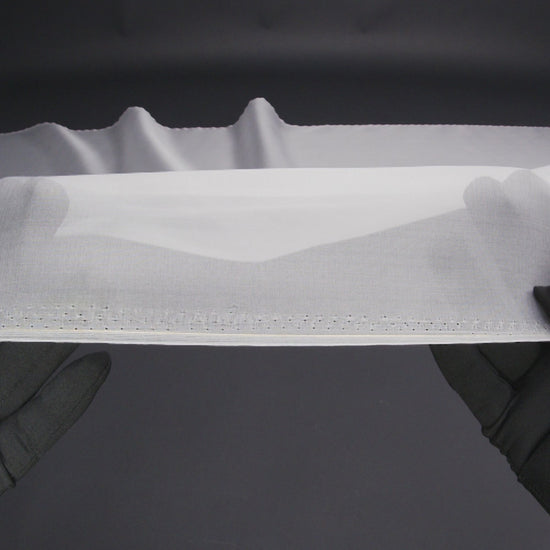 Silk Organza 44" - Bright White - Premium Collection