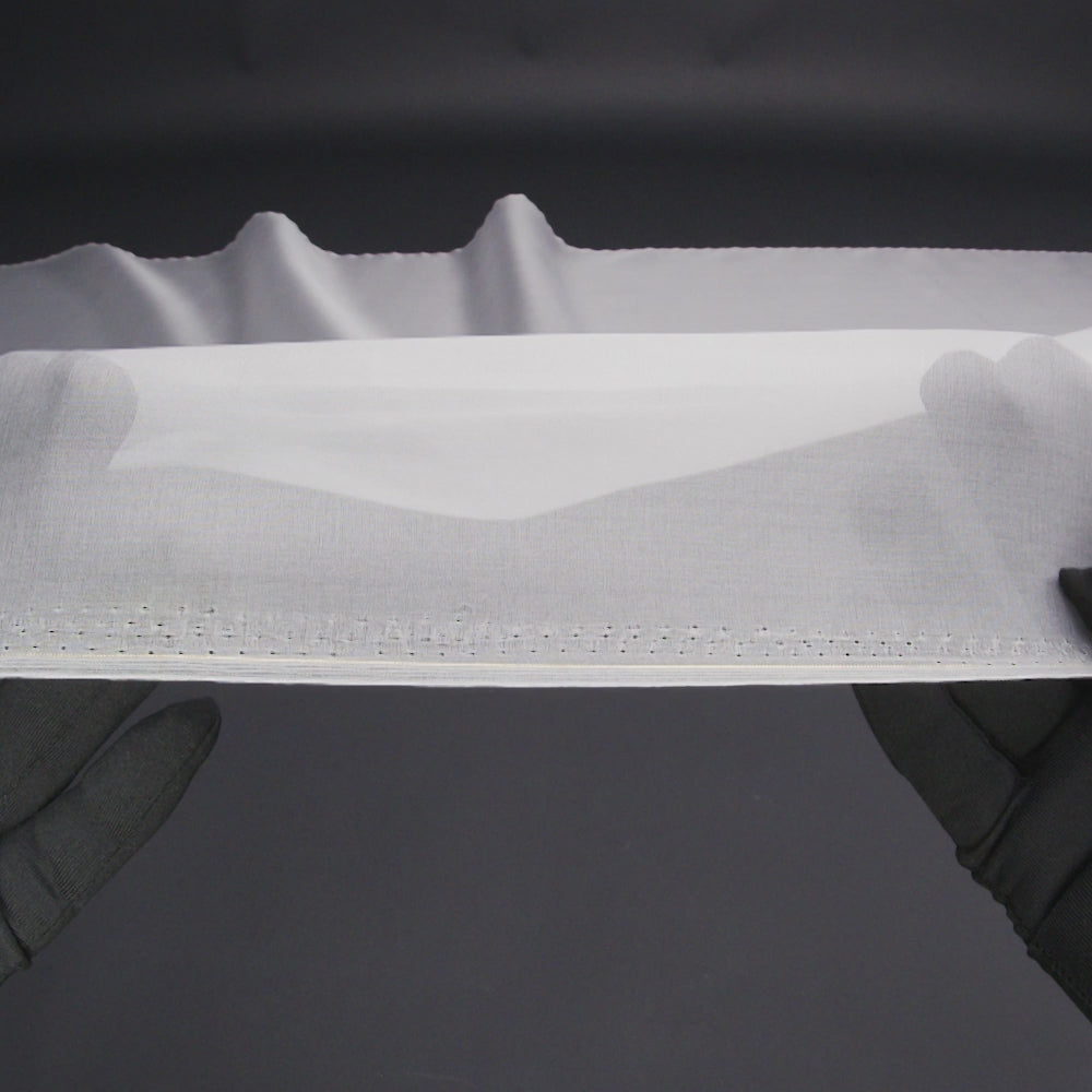 Silk Organza 44" - Bright White - Premium Collection