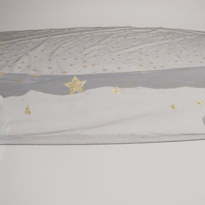Starry Glitter Tulle - Storm