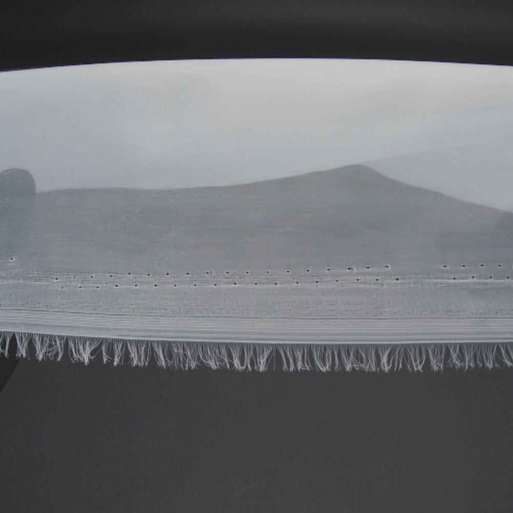 Italian White Nylon Organza - Image 5 of 5