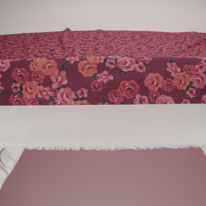 Cotton Voile - Red Floral - Rose Garden Romance Print - Mood Exclusive Rockland Collection