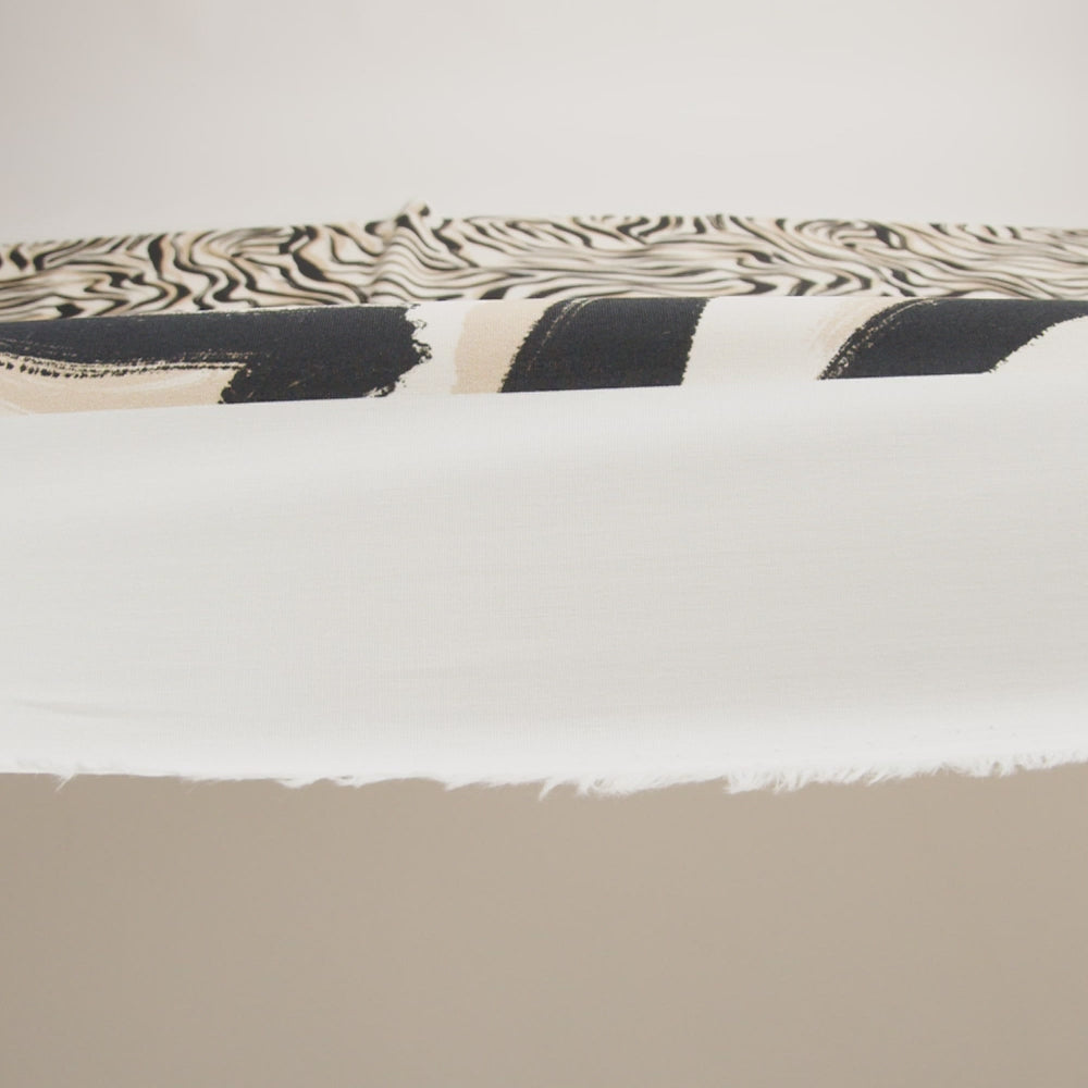 Mood Exclusive Beige Shifting Sands Stretch Cotton Poplin - Image 6 of 6