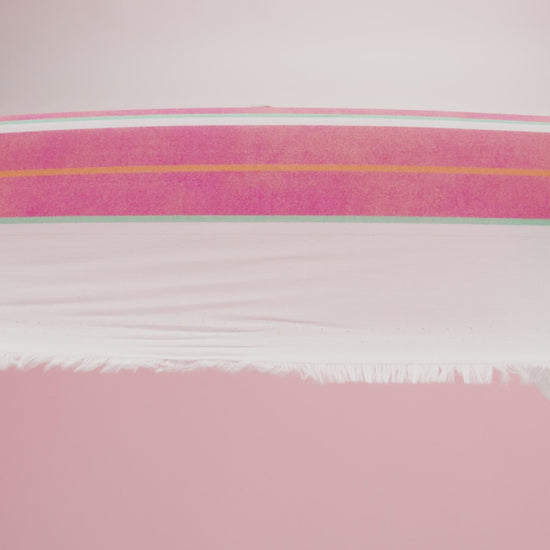 Cotton Voile Print - Flamingo Pink Stripes - Mood Exclusive Pinstriped Party