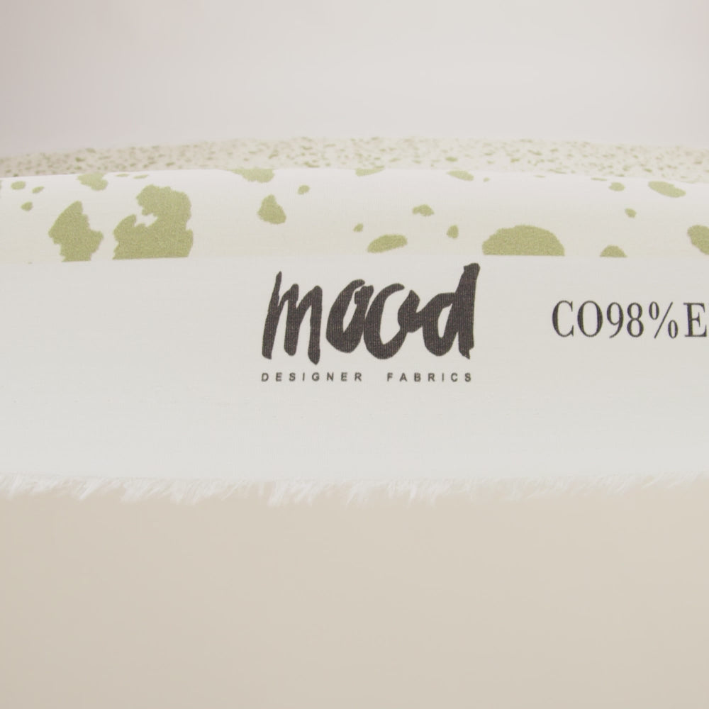 Mood Exclusive Green Fire Dogs Stretch Cotton Poplin - Image 6 of 6