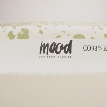 Mood Exclusive Green Fire Dogs Stretch Cotton Poplin
