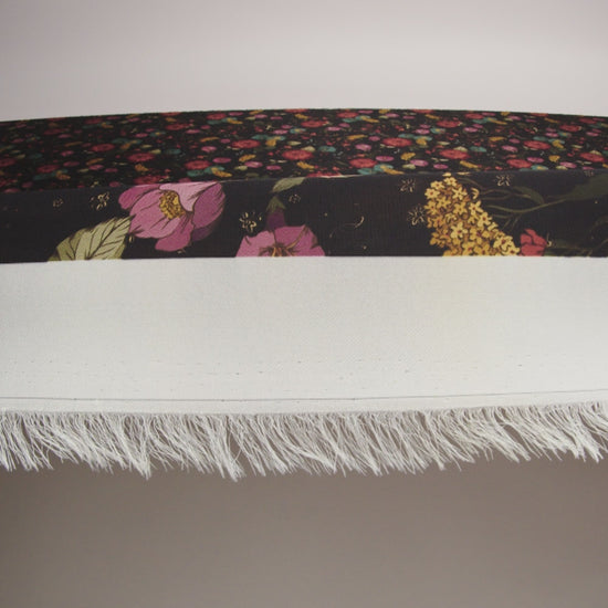 Polyester Twill Print - Purple, Red and Black Floral - Mood Exclusive Antheia's Grace