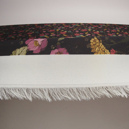 Polyester Twill Print - Purple, Red and Black Floral - Mood Exclusive Antheia's Grace