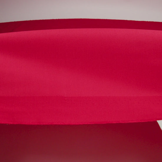 Classic Red Cotton and Polyester Poplin with Water Repellant Coating