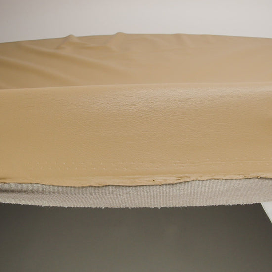 Buttery Faux Leather with Brushed Suede-like Backing - Beige - Veronica Collection