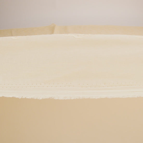Embroidered Eyelet Cotton Voile - Vanilla Flowers on Branches - Naomi Collection
