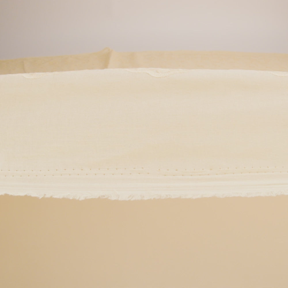 Embroidered Eyelet Cotton Voile - Vanilla Flowers on Branches - Naomi Collection