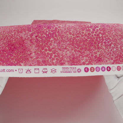 Metallic Printed Quilting Cotton by Northcott - Bubble Gum Pebbles - Shimmer Collection
