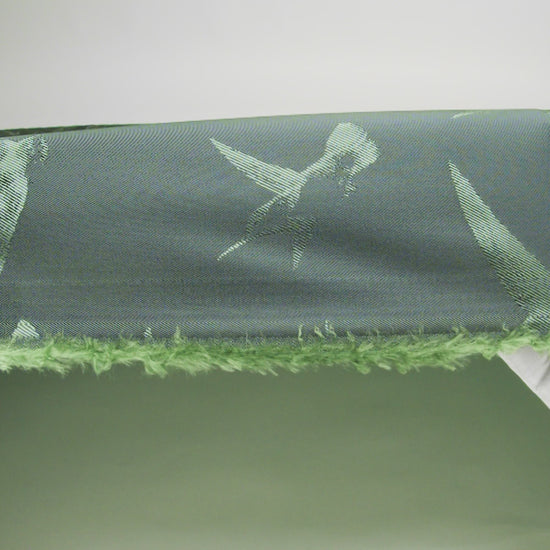 Hummingbirds Jacquard Lining - Hunter Green Tonal