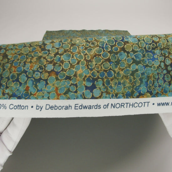 Metallic Printed Quilting Cotton by Northcott - Dawn River Rocks - Shimmer Collection