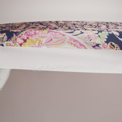 Polyester Twill Print - Black, Pink and Green Paisley - Mood Exclusive Tendrillar Twist