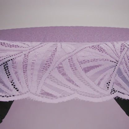 Stretch Raschel Lace with Finished Edges - Lavender Frost Flying Fans
