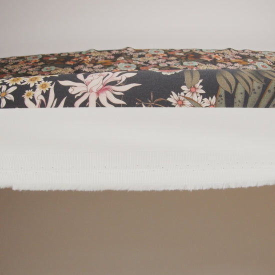 Stretch Cotton Sateen - Rustic Floral - Narcissus' Reflection Print - Mood Exclusive Gaia Collection - Image 5 of 5