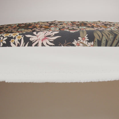 Stretch Cotton Sateen - Rustic Floral - Narcissus' Reflection Print - Mood Exclusive Gaia Collection