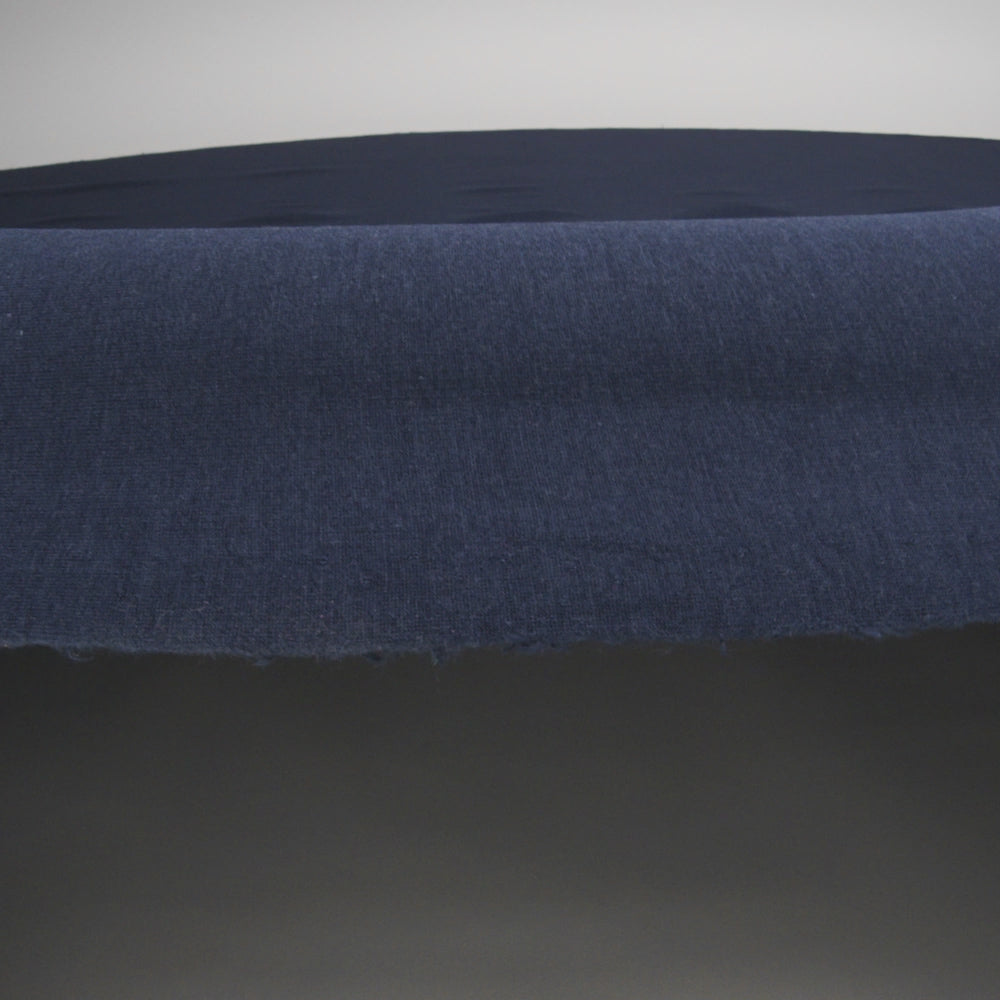 Bamboo and Cotton Stretch Knit Fleece - Navy - Jessamyn Collection