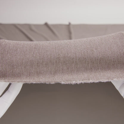 Bamboo and Cotton Stretch Knit Fleece - Heathered Chocolate - Jessamyn Collection