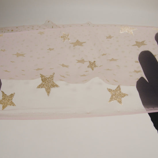 Starry Glitter Tulle - Pale Pink