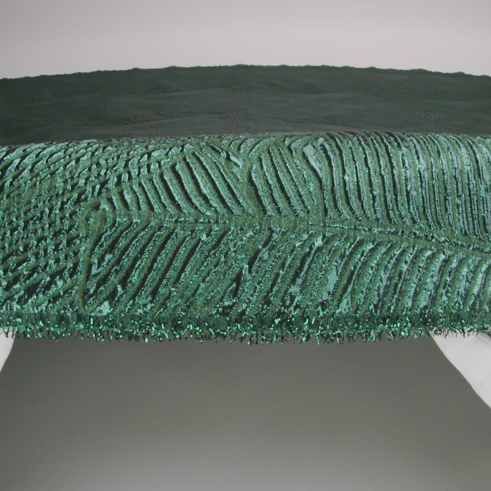 Luminous Green Double-Layer Organza Brocade - Image 5 of 5