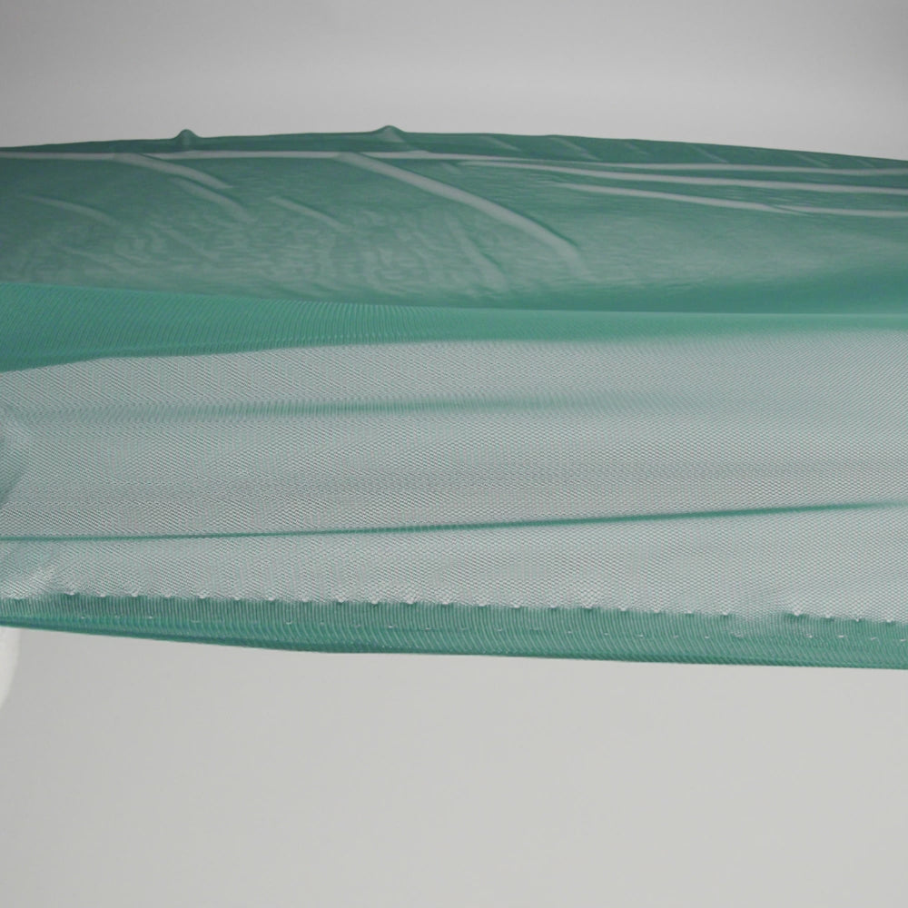 Jasper Green Polyester Stretch Mesh