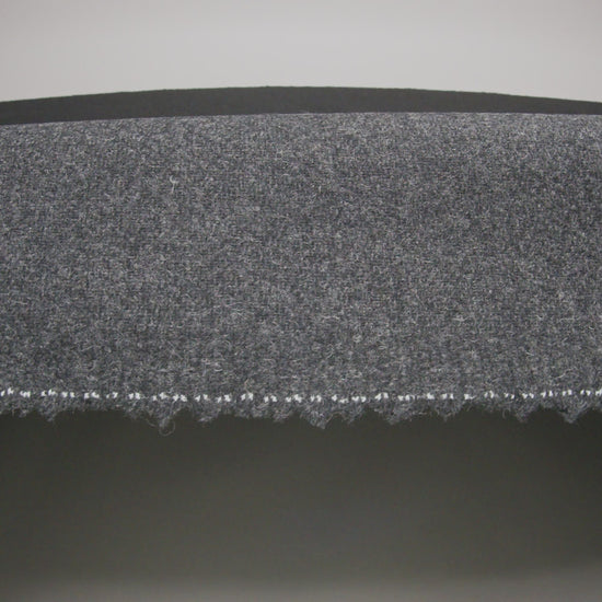 Recycled Brushed Wool Blend Twill Coating - Smoke Gray - Made in Italy - Maeve Collection - Image 6 of 6