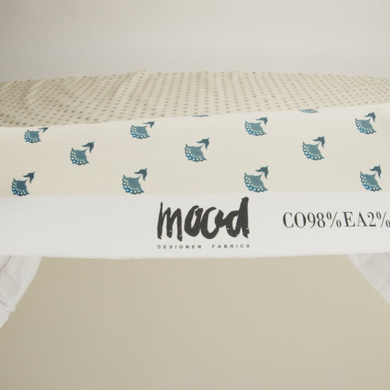 Mood Exclusive Impala Floral Fans Stretch Cotton Poplin - Image 5 of 5