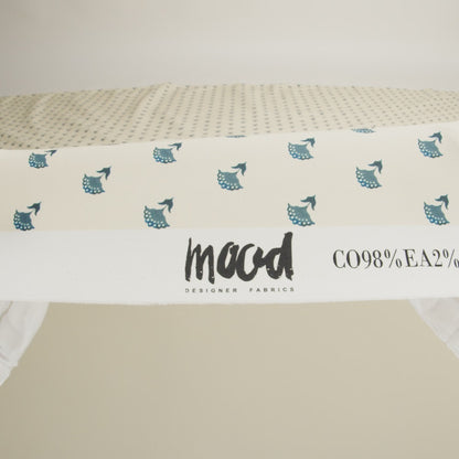 Mood Exclusive Impala Floral Fans Stretch Cotton Poplin