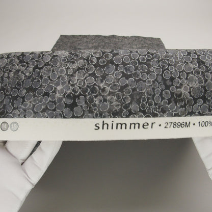 Metallic Printed Quilting Cotton by Northcott - City Fog River Rocks - Shimmer Collection