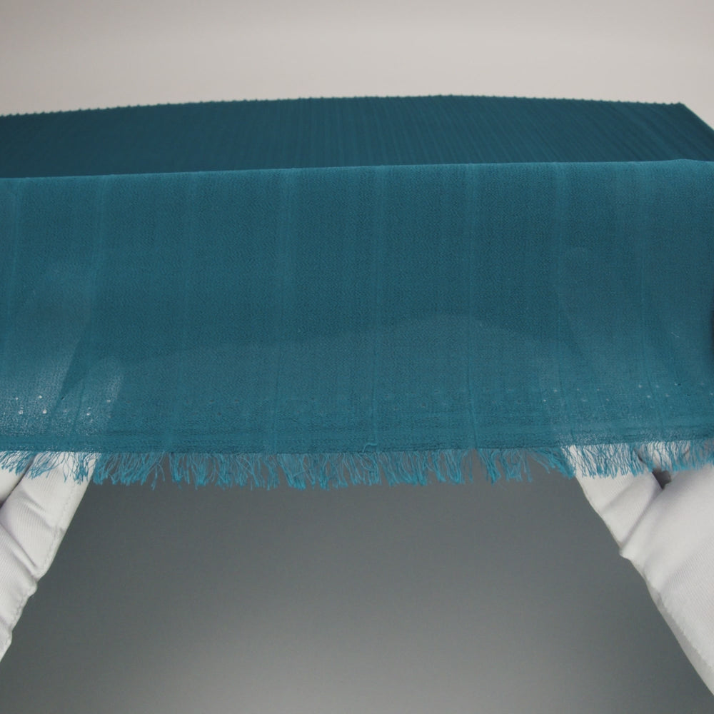 Accordion Pleated Chiffon - Teal - Etereo Collection - Image 5 of 5