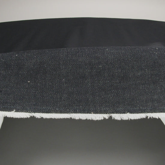 Medium Weight Midnight Navy Cotton Denim Twill